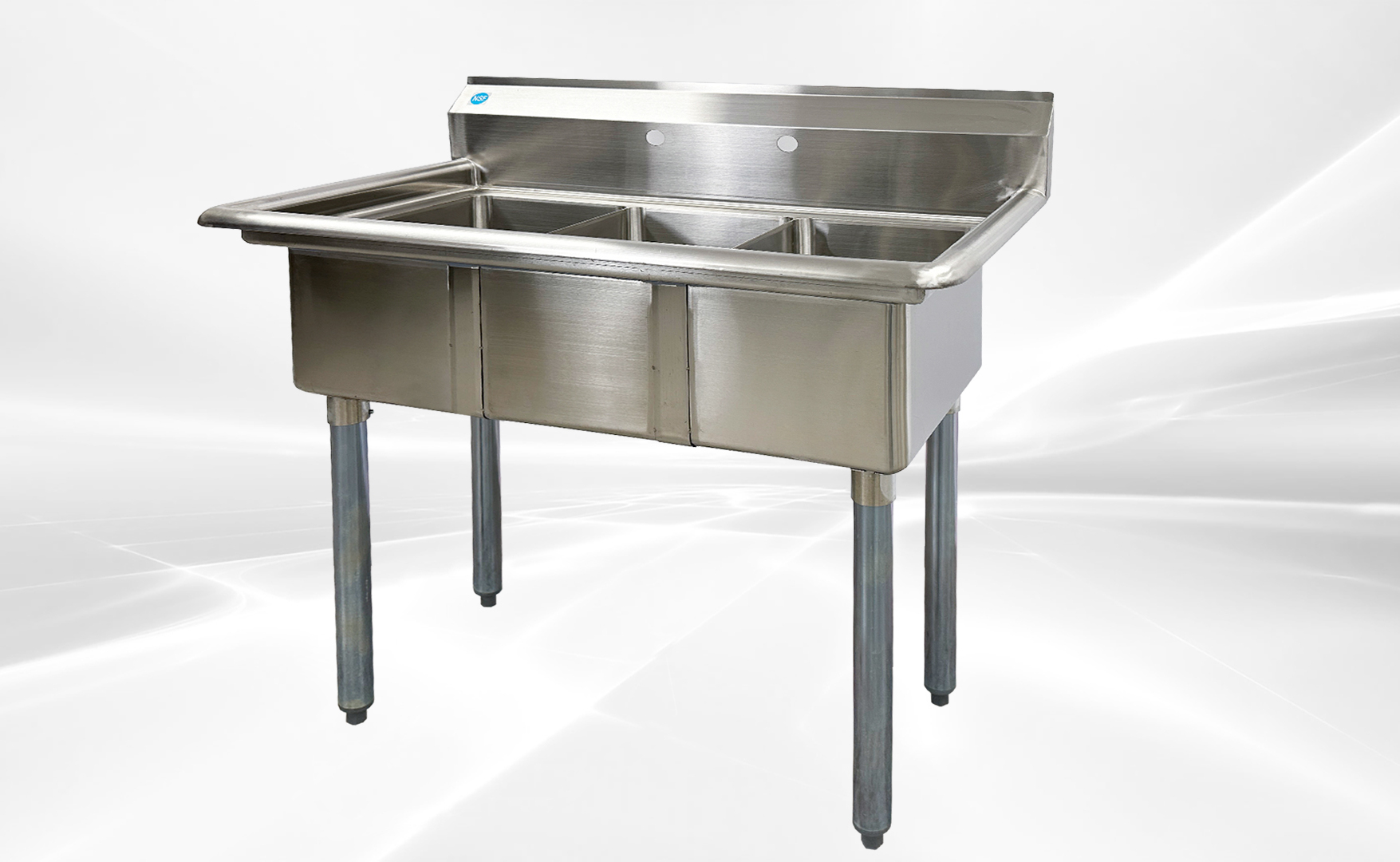 NSF 35 ins Stainless Steel Three Compartment Sink C3T101410