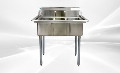 NSF 35 ins Stainless Steel Three Compartment Sink HN-C3T101410