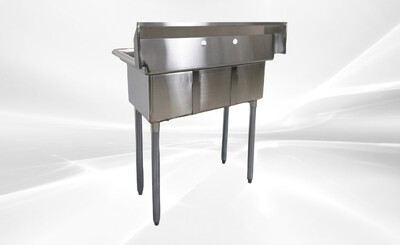 NSF 35 ins Stainless Steel Three Compartment Sink HN-C3T101410