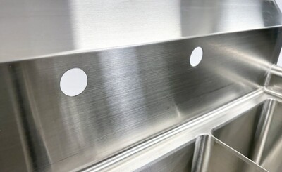 NSF 35 ins Stainless Steel Three Compartment Sink HN-C3T101410