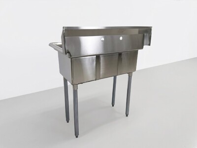 NSF 35 ins Stainless Steel Three Compartment Sink HN-C3T101410