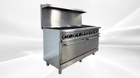 60 inches Hot plate Broiler Oven Range NSF CD-R6-24CB