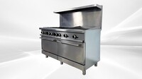 60 inches Hot plate Broiler Oven Range NSF CD-R6-24CB