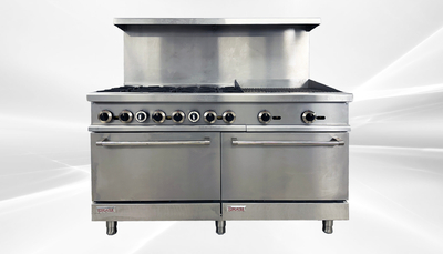 60 inches Hot plate Broiler Oven Range NSF CD-R6-24CB