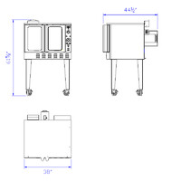 Electric Convection Oven Single phase NSF COE1 240V