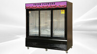 NSF 78 ins flowers Cooler Floral Refrigerator slide 78G-3D-SL-FL