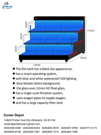 60 inches Sea Water Seafood Lobster Display Case 220v HL60
