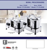 NSF Food Processor Vegetable Cutter 9 Liters HR-9