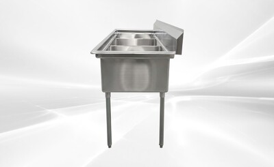 NSF 77 ins Stainless Steel Three Compartment Sink HN-C3T242412