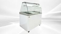 NSF 40 inch Gelato Ice Cream pan Freezer SD351S with glass