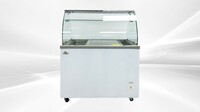NSF 40 inch Gelato Ice Cream pan Freezer SD351S with glass