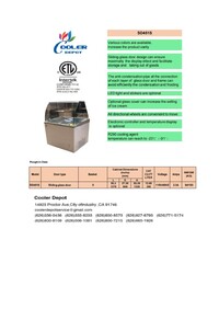 NSF 50 inch Gelato Ice Cream Freezer SD451S with glass
