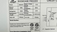 NSF 50 inch Gelato Ice Cream Freezer SD451S with glass