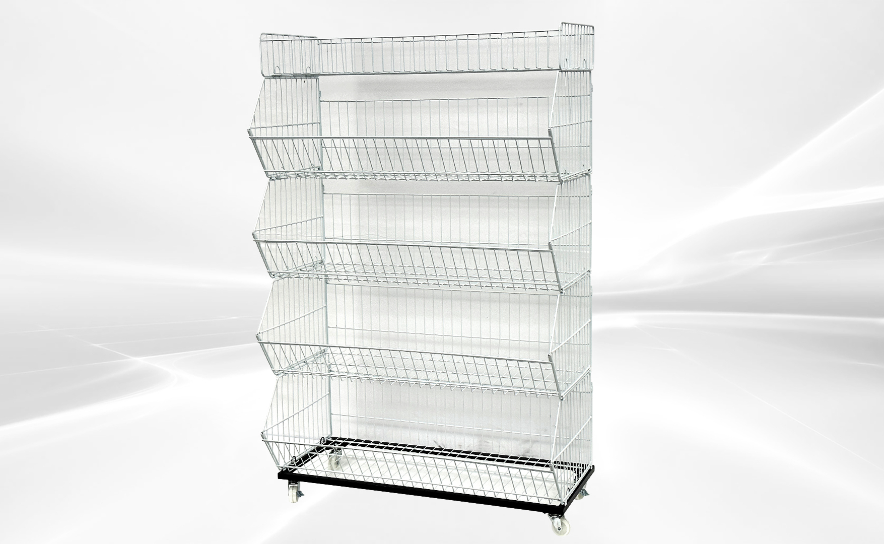 5 layer Grid Shelf Shelves Retail Display 36*19*55