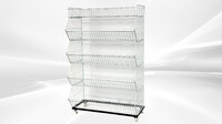 5 layer Grid Shelf Shelves Retail Display 36*19*55