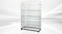 5 layer Grid Shelf Shelves Retail Display 36*19*55