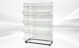 5 layer  Grid Shelf  Shelves Retail Display 36*19*55