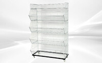 5 layer Grid Shelf Shelves Retail Display 36*19*55