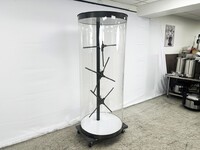 Naked eye 3D 1×3 cylindrical cabinet holographic projector