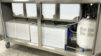 64 ins Portable Food Truck Station 4 compartment sink PO60-4