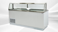 NSF 88 inches White Deluxe Ice Cream Dipping Cabinet DPC88HC