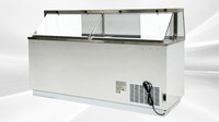NSF 88 inches White Deluxe Ice Cream Dipping Cabinet DPC88HC