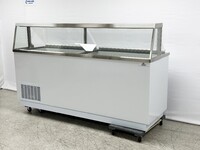 NSF 88 inches White Deluxe Ice Cream Dipping Cabinet DPC88HC