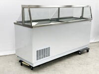NSF 88 inches White Deluxe Ice Cream Dipping Cabinet DPC88HC