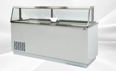 NSF 88 inches White Deluxe Ice Cream Dipping Cabinet DPC88HC