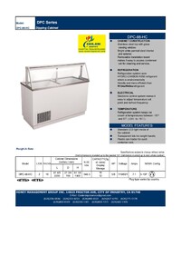 NSF 88 inches White Deluxe Ice Cream Dipping Cabinet DPC88HC