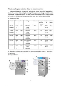 NSF Batch freezer Gelato Machines ICM-200P