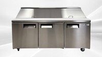 72 inches top two door Sandwich Prep Table NSF SCL3-E-HC