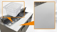 72 inches top two door Sandwich Prep Table NSF SCL3-E-HC