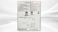 NSF 48 ins open display refrigerated showcase CF-1200B