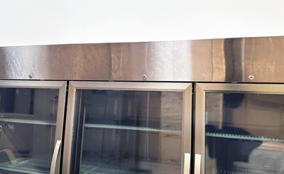 3 GlassDoor Stainless Steel Commercial Refrigerator NSF CD-84RG