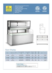 NSF 71 in open air Sandwich Refrigerated Merchandiser CF-1800C