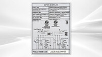 NSF 71 in open air Sandwich Refrigerated Merchandiser CF-1800C