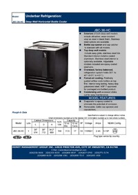NSF 36 ins Beer Bottle Cooler Refrigerator JBC-36