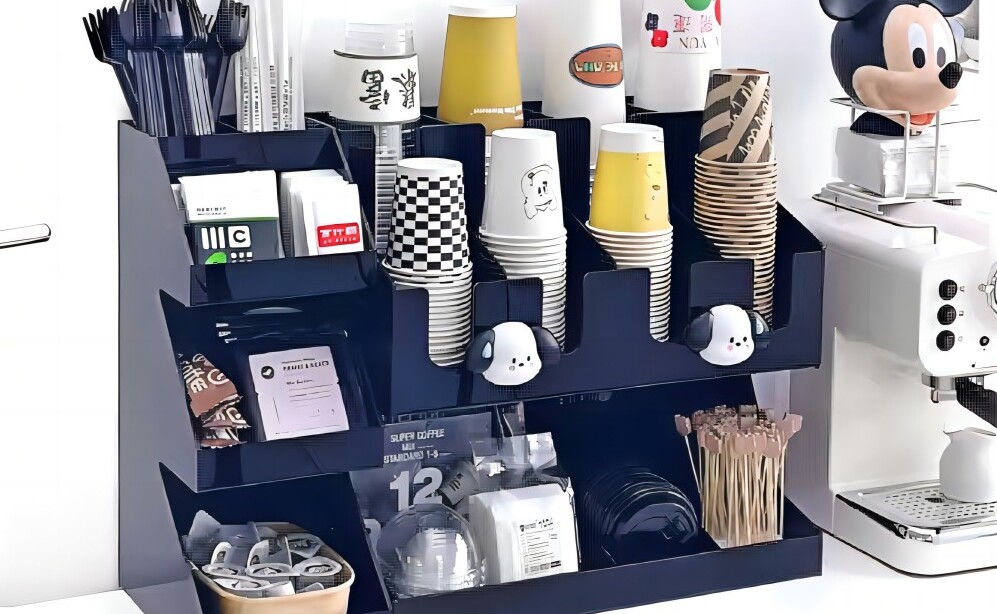 Cup Dispenser Rack Cup Holder Organizer, Multi-Functiona CHC3