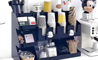 Cup Dispenser Rack Cup Holder Organizer, Multi-Functiona CHC3