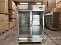 NSF 2Glass Door Stainless Steel Commercial Freezer CFD-2FFGSS