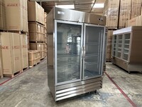 NSF 2Glass Door Stainless Steel Commercial Freezer CFD-2FFGSS
