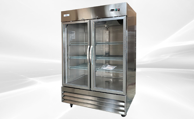 NSF 2Glass Door Stainless Steel Commercial Freezer CFD-2FFGSS