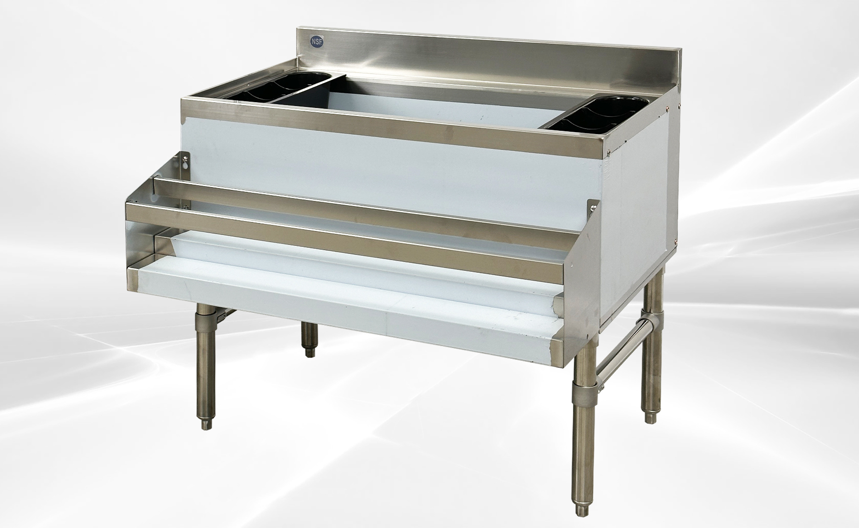29 x 36 ins Underbar Ice Bin 2 Bottle Holders CS-ICB-36