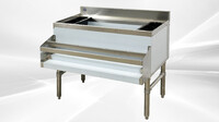 29 x 36 ins Underbar Ice Bin 2 Bottle Holders CS-ICB-36