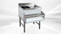 29 x 24 ins Underbar Ice Bin 2 Bottle Holders CS-ICB-24