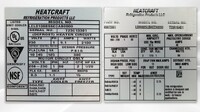 NSF 2.5HP walk in freezer condensing Refrigeration made USA