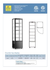 NSF Bakery Case 80 inch refrigerator display CL-308 black