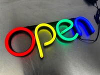 LED Business open sign M18