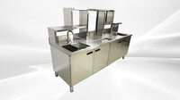 NSF 79 in Bar Bubble Tea WorkStation Hot Cold Water HT-M-2000